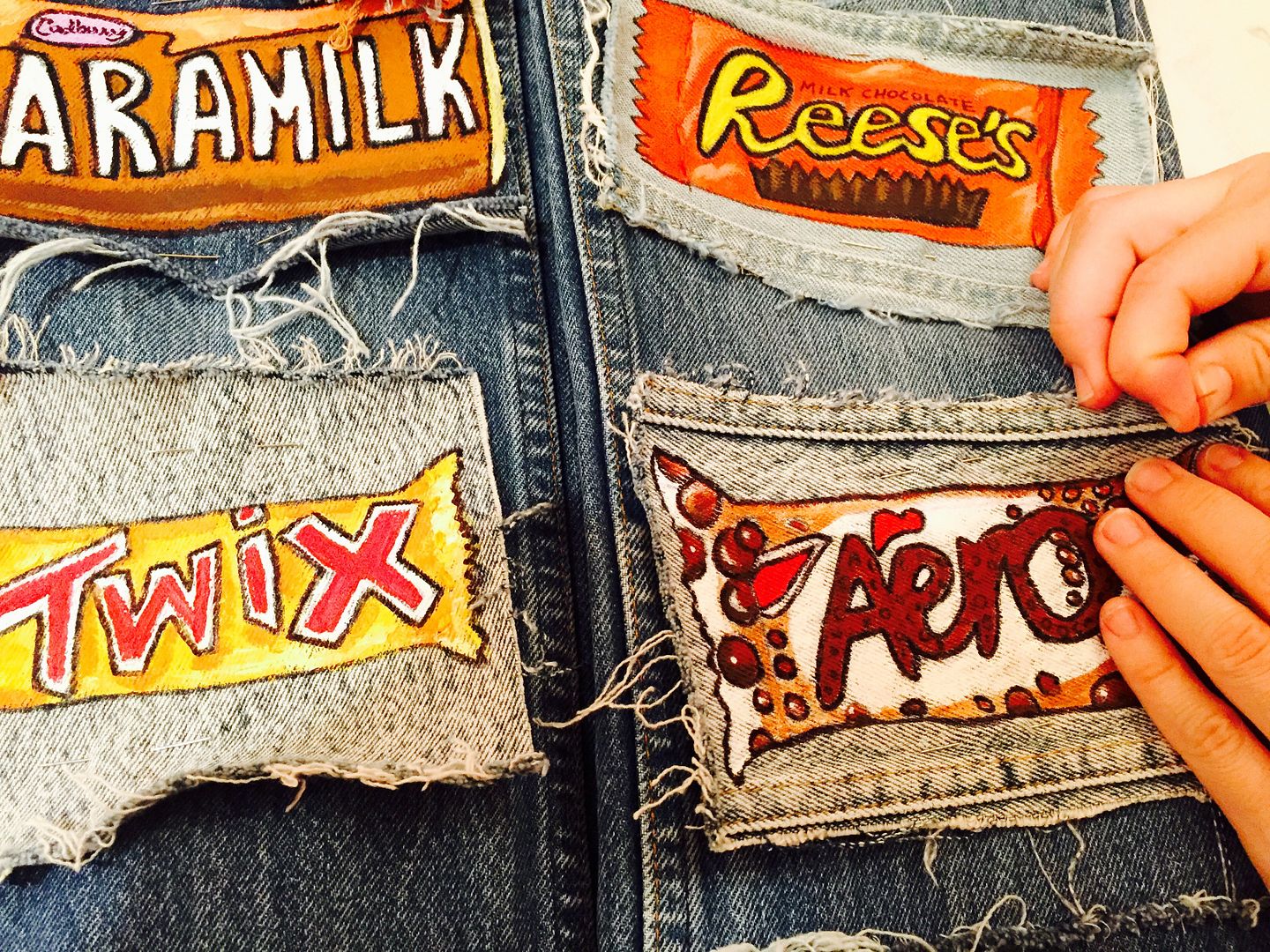 Beckerman Blog Chocolate Bar DIY JEANS!